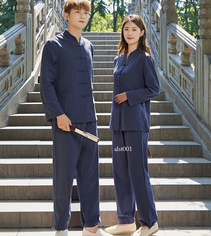 Chinese KungFu Tang fu Unisex Tai Chi Uniforms Clothing YOGA Fitness Zen Clothes
