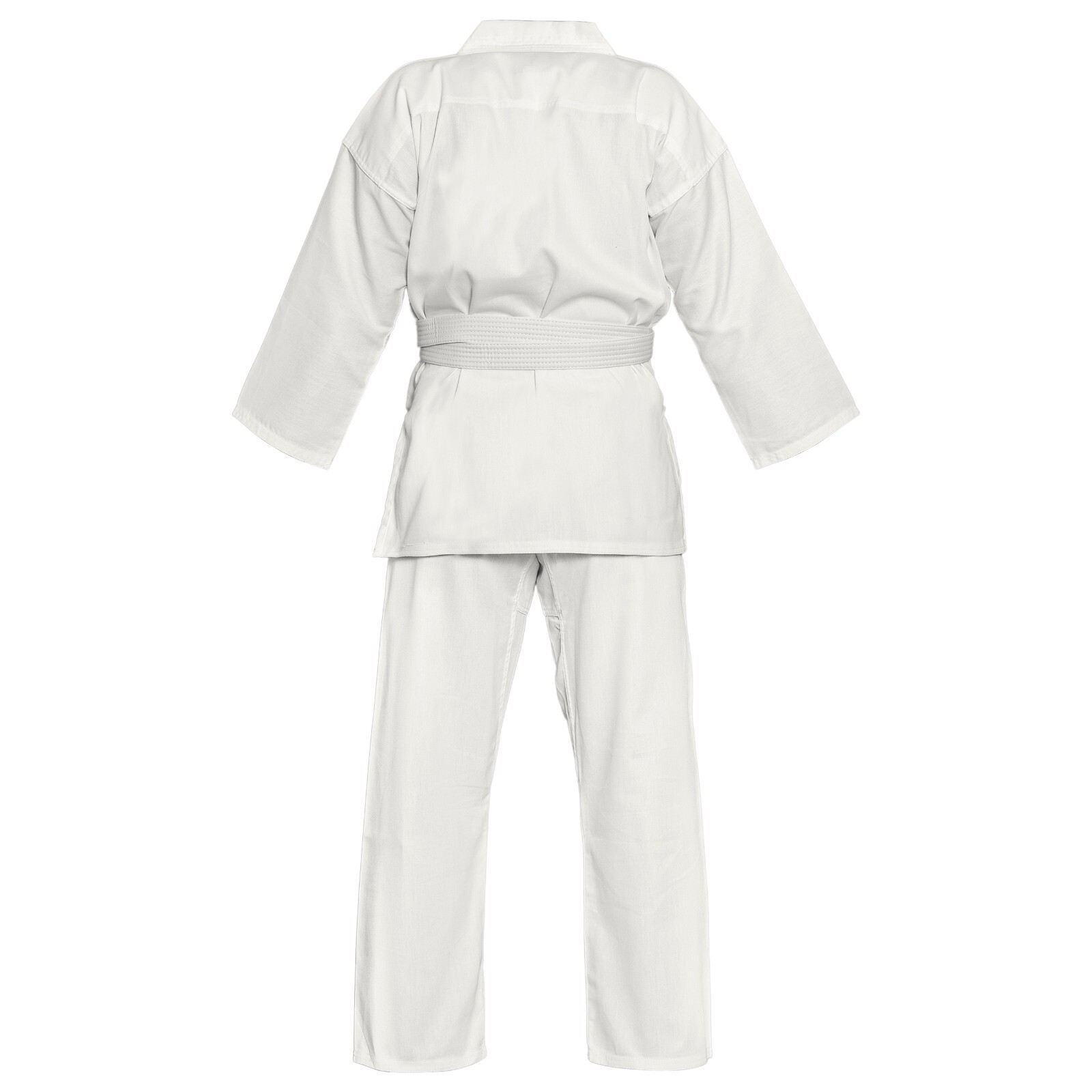 Judo Karate Training Suit Martial Arts White Uniform Set For Kids / Adults