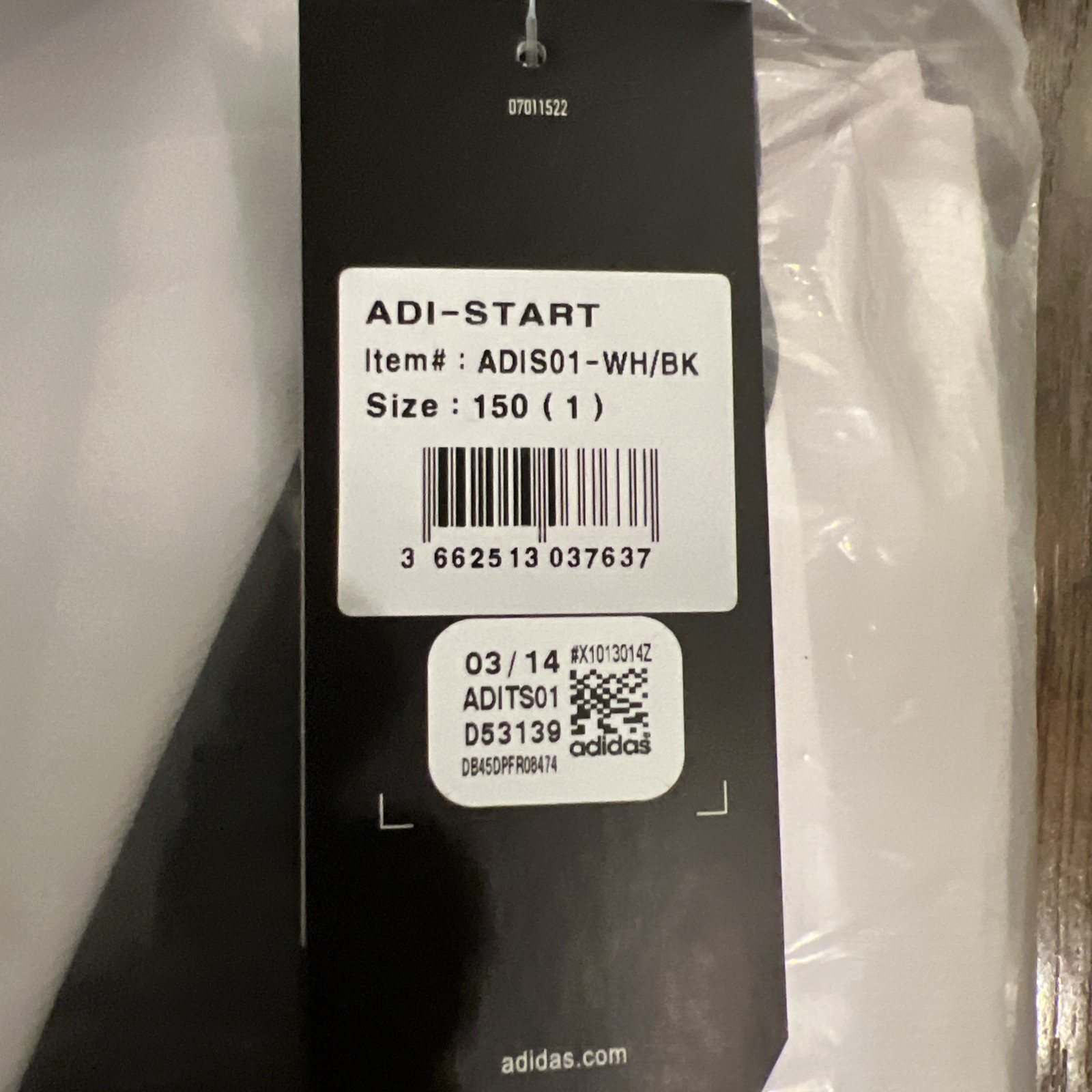 Adidas ADI-Start NEW 150 Size 1 Taekwondo Uniform (Dobok) Tae Kwon Do Karate TKD