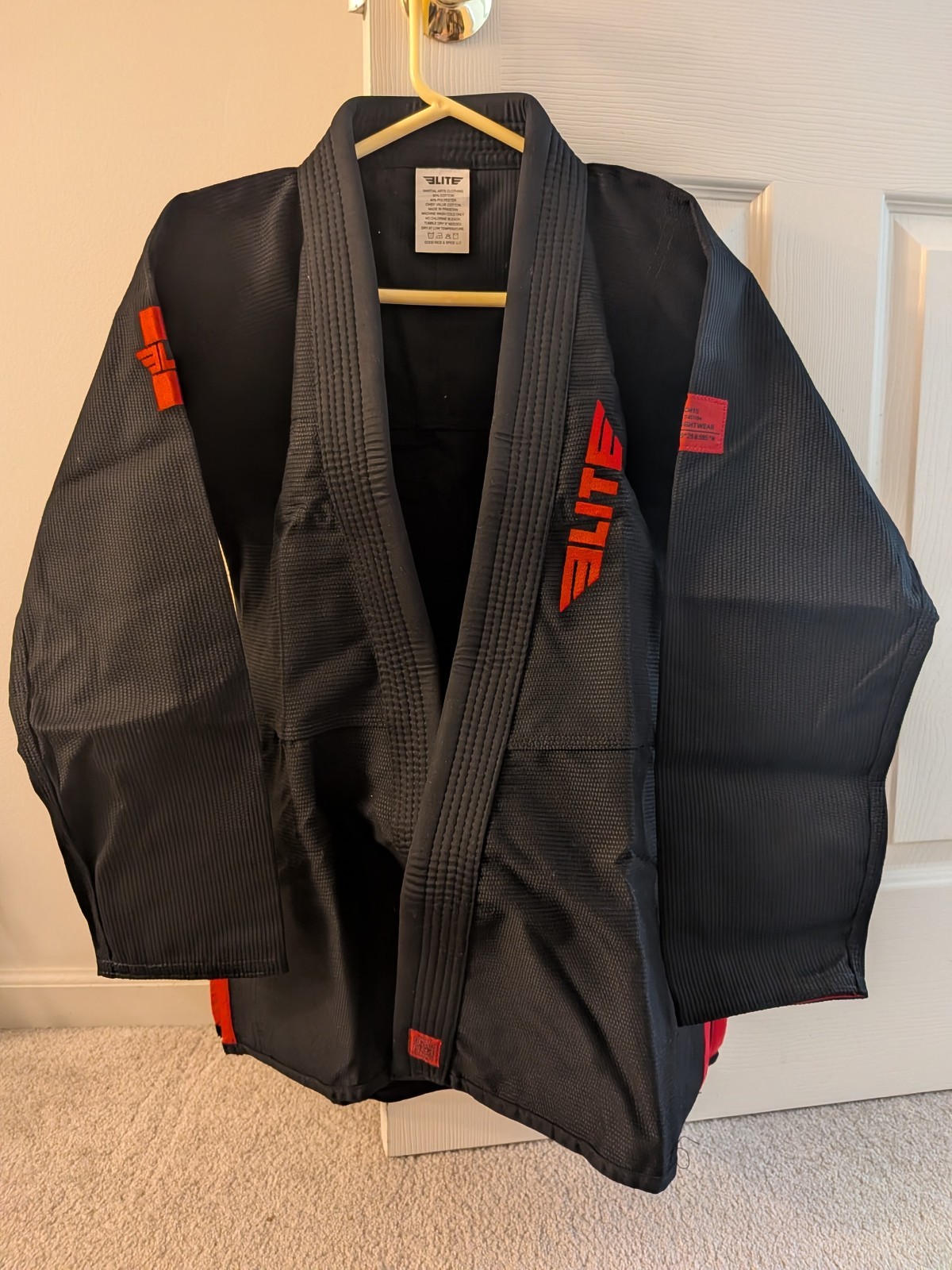 Elite Sports Core Black Brazilian Jiu Jitsu Mens Gi size A2