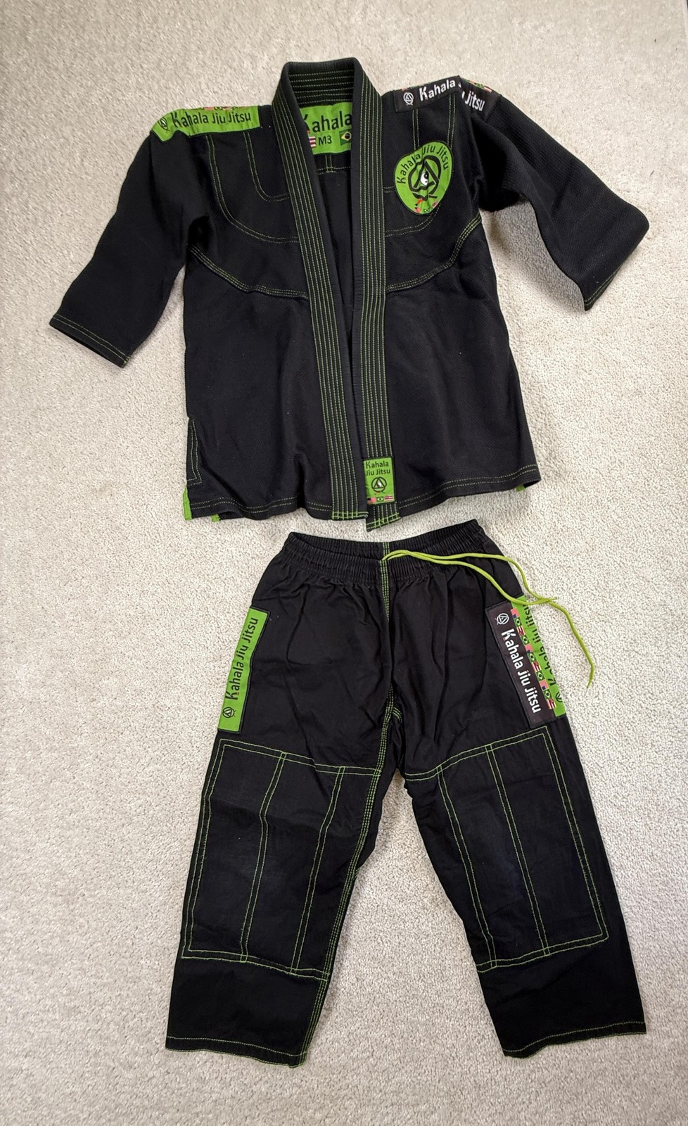 Kahala Jiu Jitsu BJJ Gi Uniform Kids M2 M3 Hawaii Brazilian Jacket Pants Impact