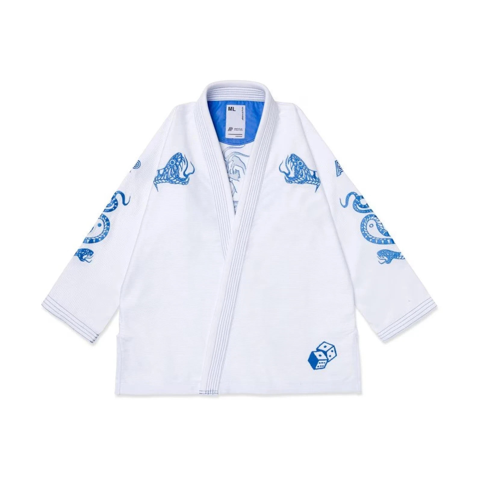 Albino and Preto Year of the Dragon BJJ Gi: BJJ Kimono + Free Tarrif Postage