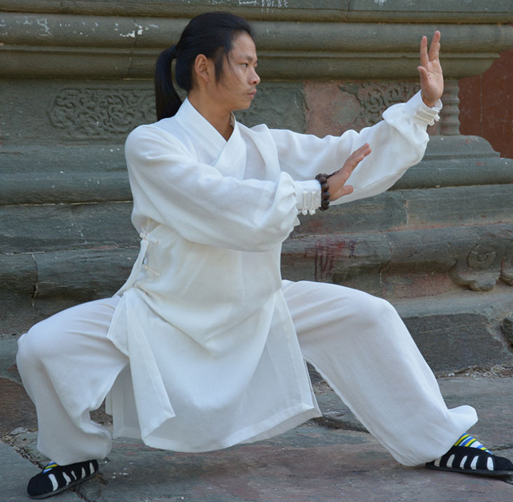 Mens Womens Wudang Taoist Robe Kung Fu Tai Chi Suit Martial Arts Wu Shu Uniform