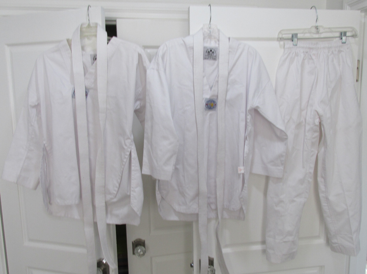 Martial Arts Tae Kwon Do Uniform Youth 1 Pant & 2 Shirts-Tom Vo’s Lot