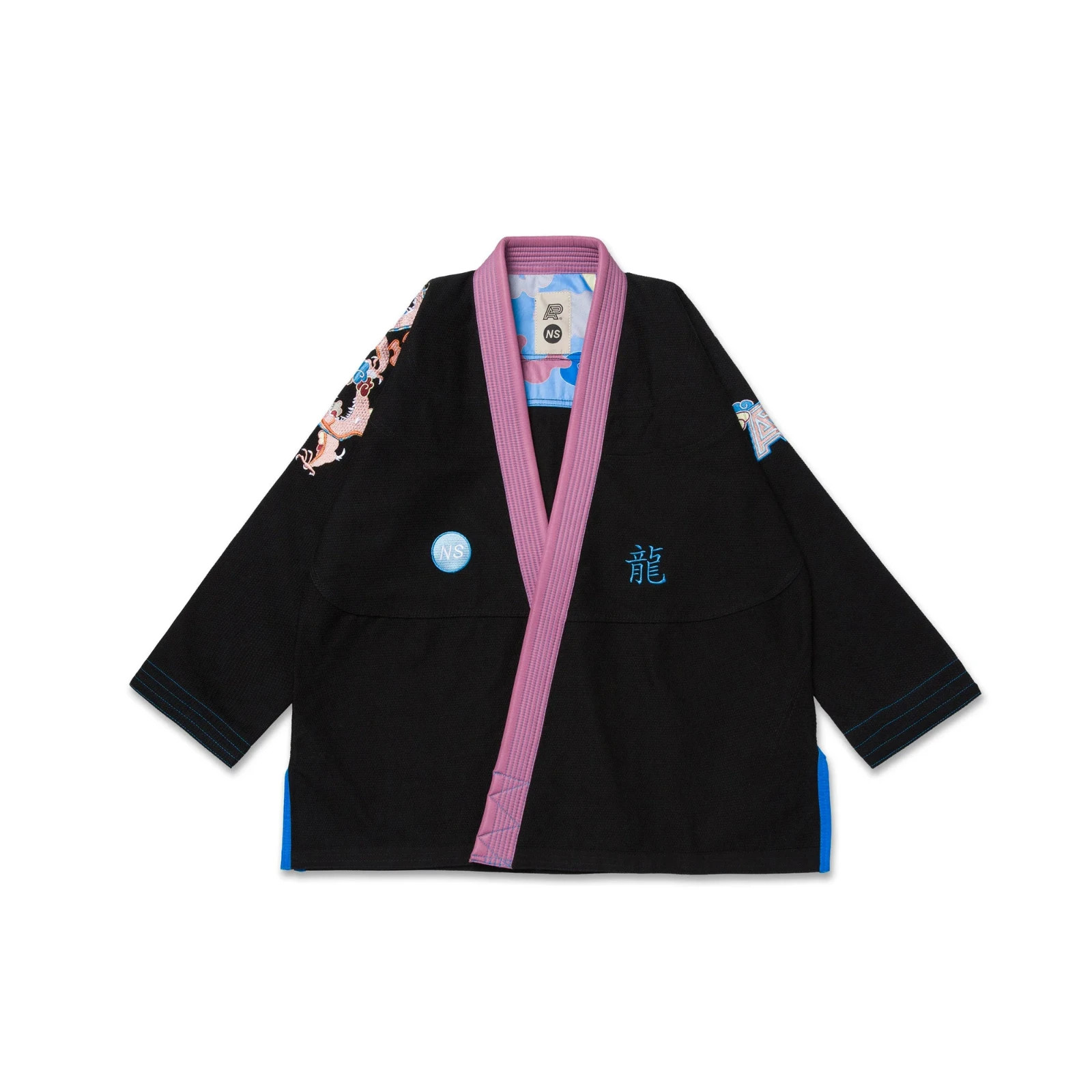 Albino and Preto Year of the Dragon Noreen Seabrook GI JIU JITSU Kimono 450 GSM