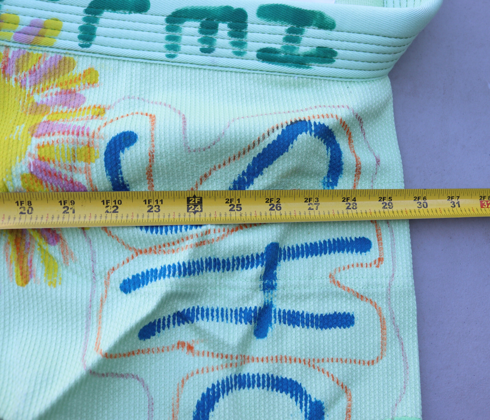 Camp High Collective x Shoyoroll Green Jiu Jitsu Gi Kimono Pants A1 Hand Colored