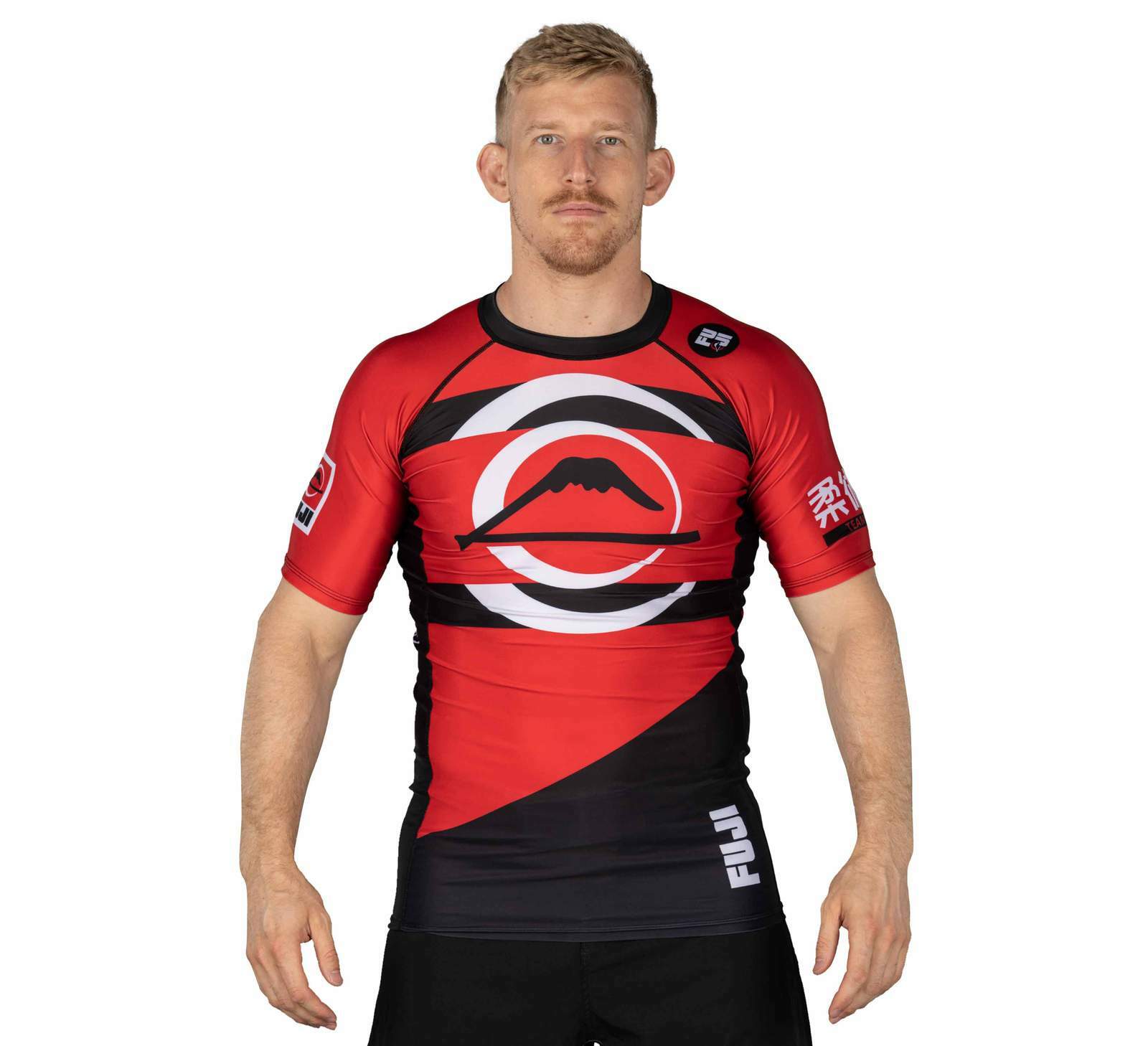 Fuji Vision MMA BJJ Jiu Jitsu ShortSleeve ShortSleeve SS Rashguard – Red
