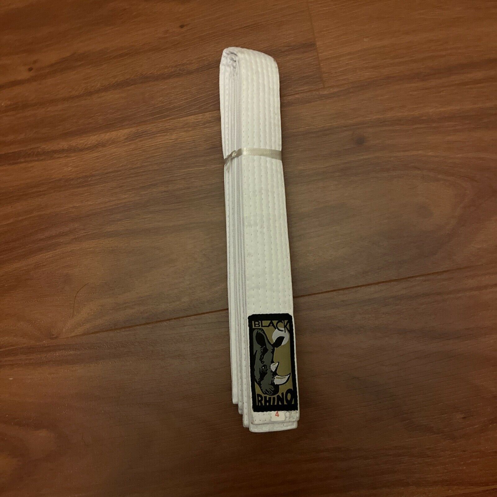 Black Rhino White Belt Martial Arts Size 4 280cm