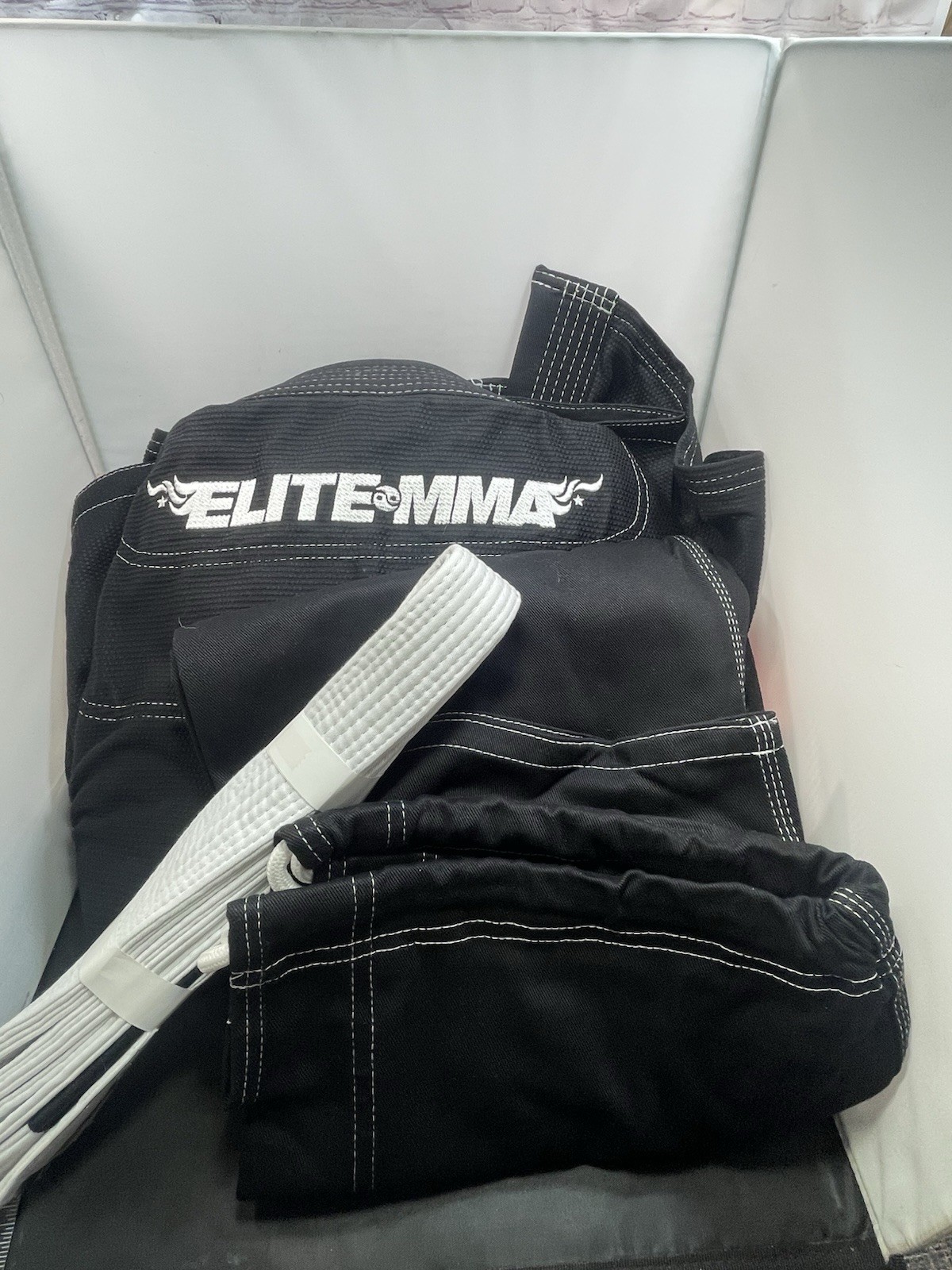 Elite MMA black Brazilian Jiu-Jitsu (BJJ) gi uniform