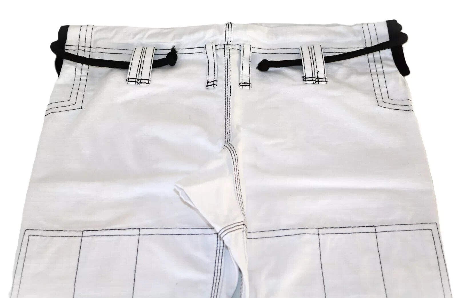 Thapur Sports Elite Kids Brazilian Jiu Jitsu Gi Uniform, White/Black, Free Belt