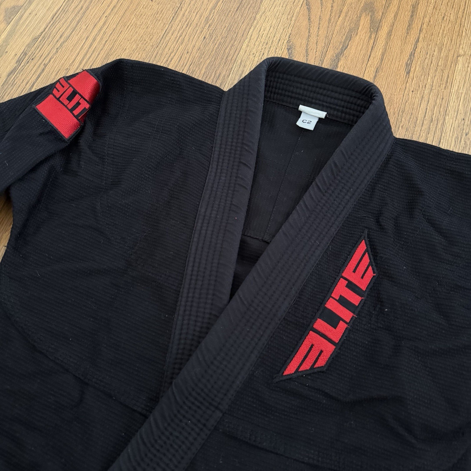 Elite Kids Martial Arts Jiu Jitsu BJJ IBJJF GI Black Red Uniform C2 Child Tween