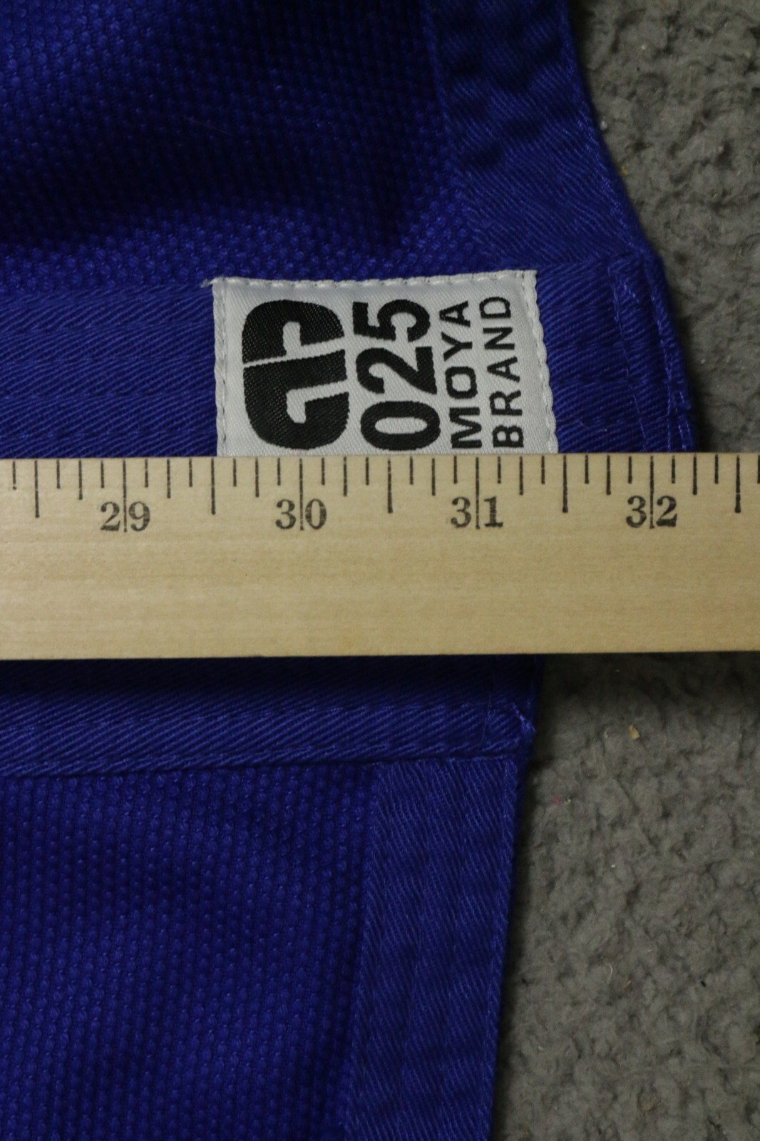 Moya Brand 025 Jiu-Jitsu Gi Jacket Unisex A2 Royal Blue Cotton Open Front Karate