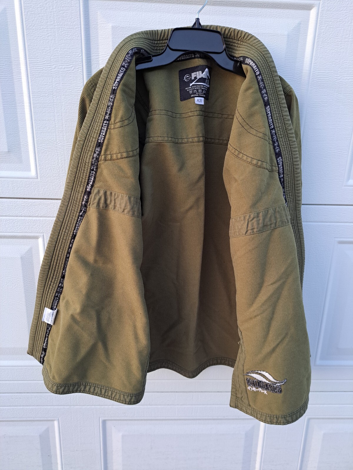 FUJI Suparaito BJJ GI, Martial Arts Uniform Brazilian Jiu Jitsu Gi Size A2L