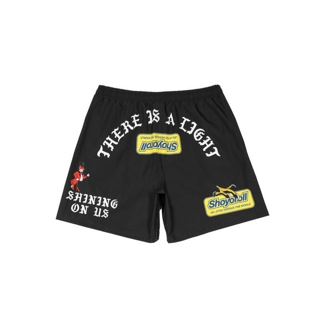 Shoyoroll Born x Raised Rash Guard LS (Black) & Short Bjj No Gi Competitor