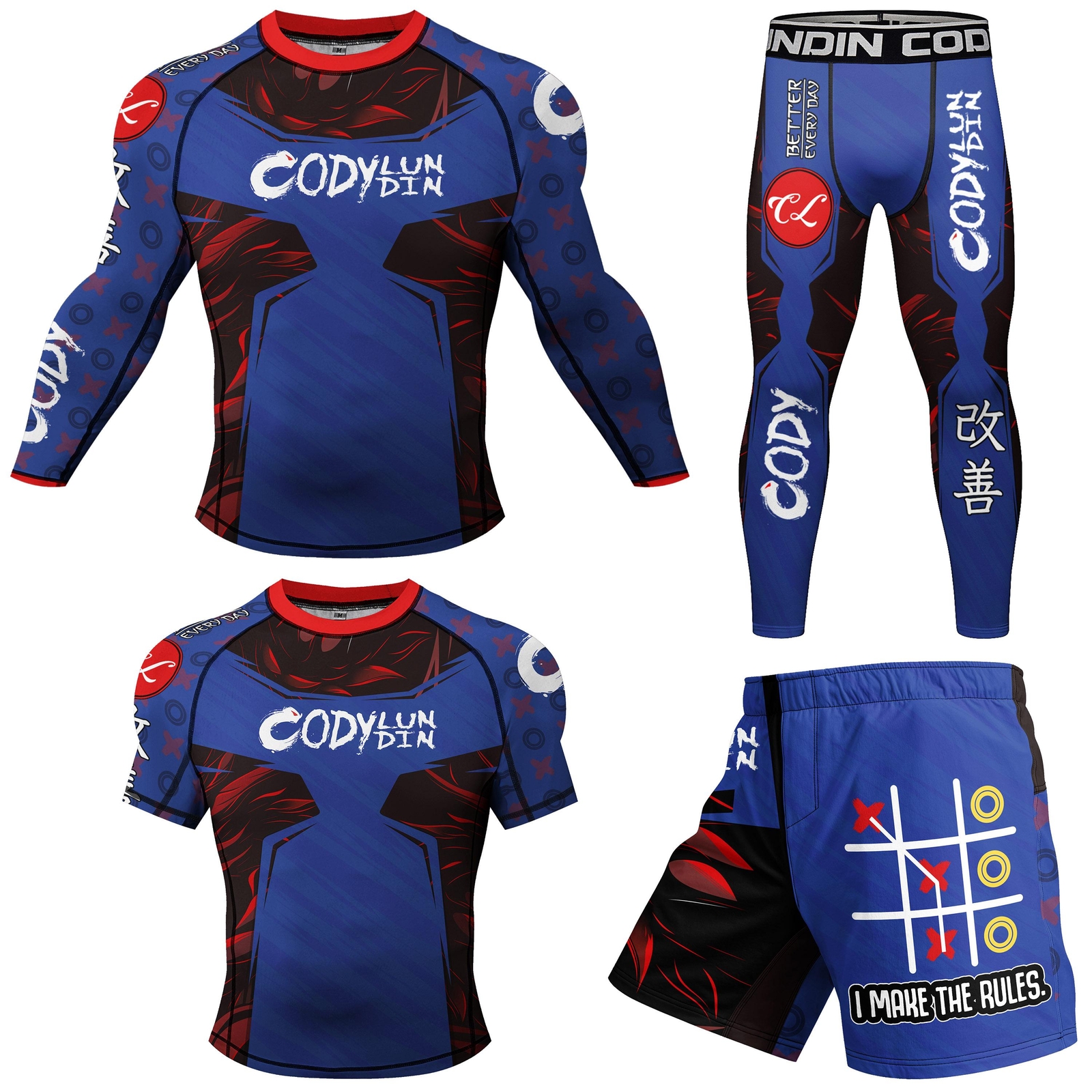 New 2024 Styles Oil Check Brazilian Jiu Jitsu BJJ MMA Rashguard Shorts Spats Set