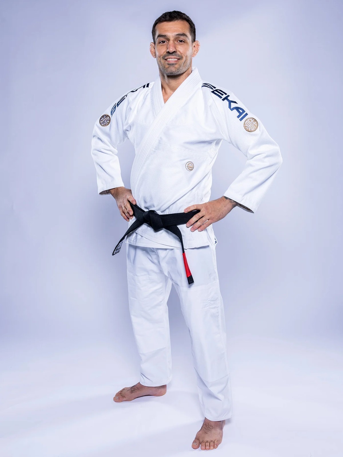 New Fuji Sports Sekai 3.0 “World” Mens Brazilian Jiu-Jitsu BJJ Gi – White/Navy B