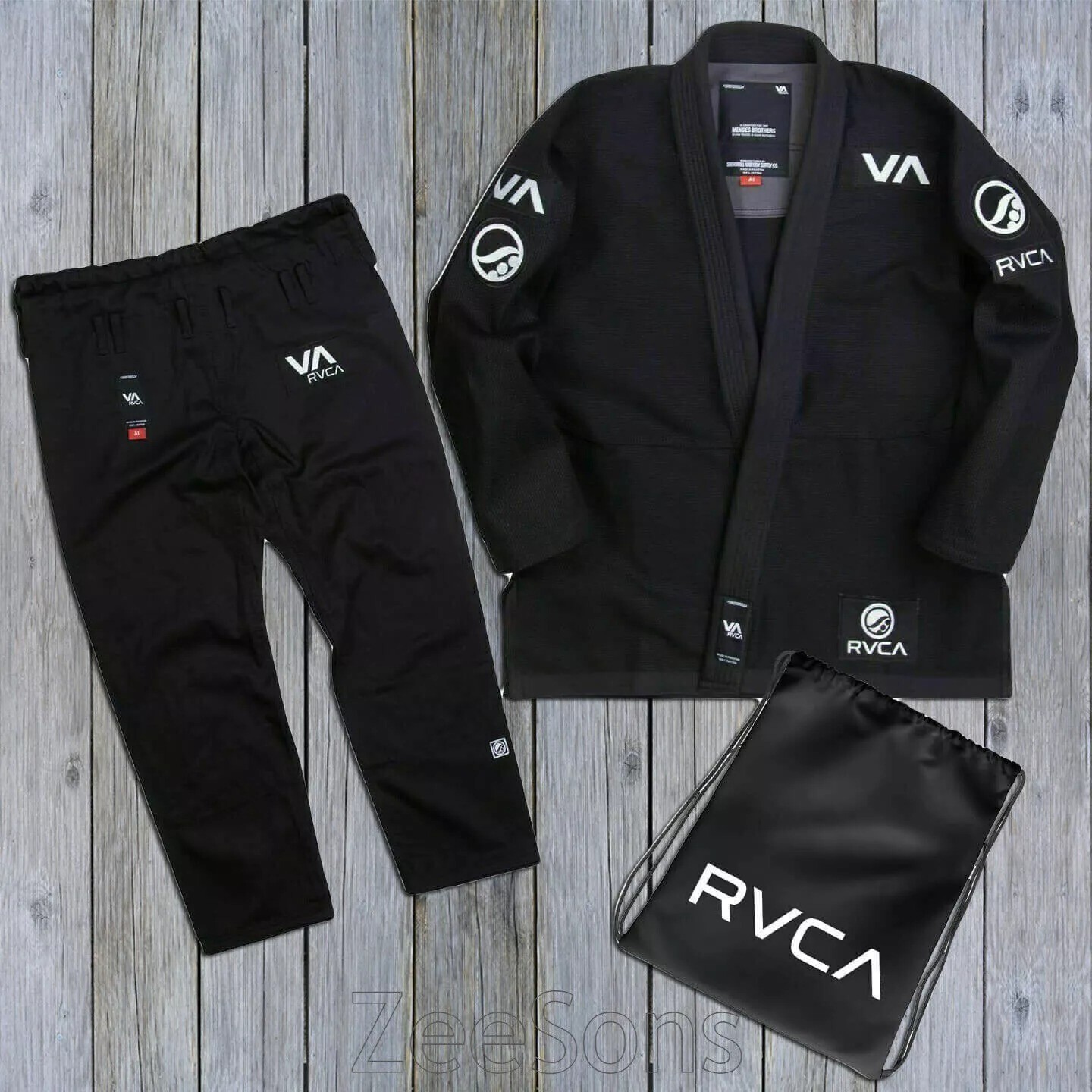 Shoyoroll BJJ Gi Batch 60 RVCA V2 Kimono 450 GSM Black Jiu-Jitsu Uniform
