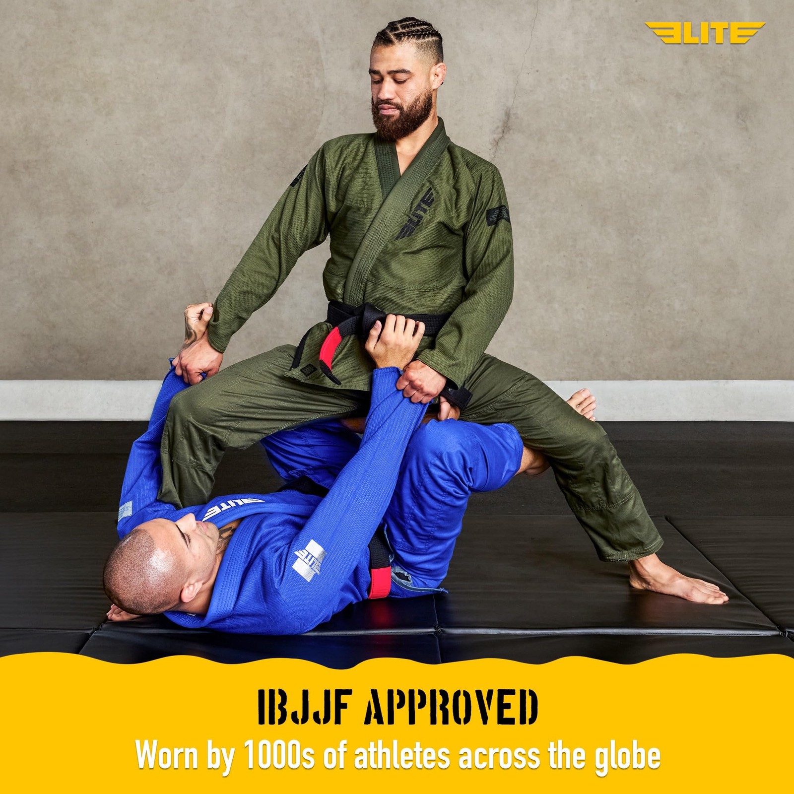 Elite Sports BJJ GI for Men IBJJF Kimono BJJ Jiu Jitsu GI W/Preshrunk Fabric …