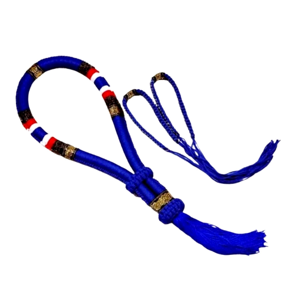 Mongkol Prajiat Set Muay Thai Boxing Color Blue Head Armbands Handmand MMA.