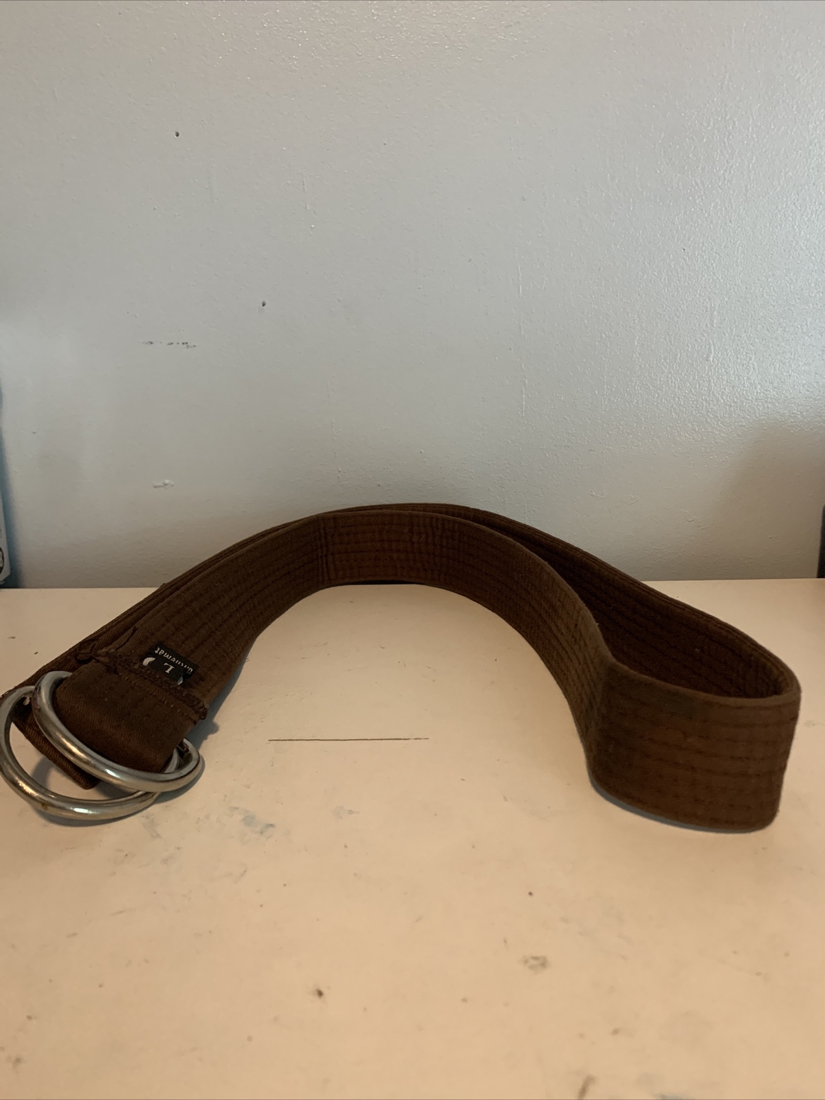 Vintage On The Mat Jiu Jitsu Street Belt BJJ Size L Large Brown Belt Grappling