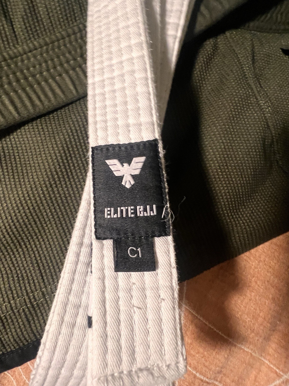 Elite BJJ Jiu-Jitsu Gi Uniform Set Green Adult Unisex Size C2 Jacket Pants Belt