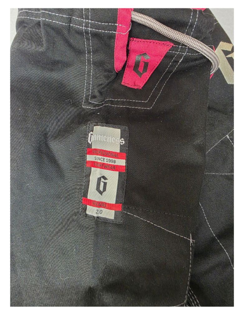 Gameness Size 00 Pearl 2.0 Professional Fightwear Pants Black