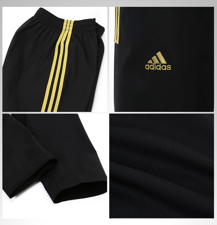 Adidas ADI-OPEN Dobok Boy’s Champion Uniform Black Taekwondo Hapkido Karate TKD