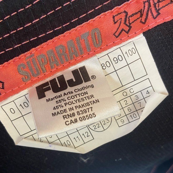 Fuji Suparaito Girl BJJ Gi WC3 Black Pink Martial Art Jacket (No Belt)