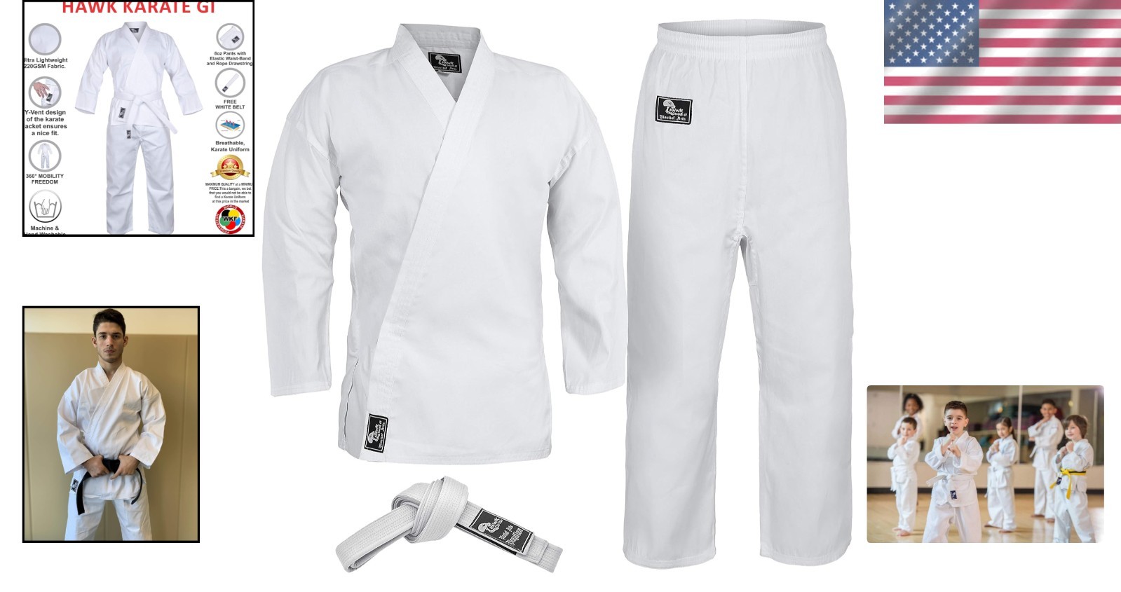 Pro-Quality Karate Uniform for Training & Competition