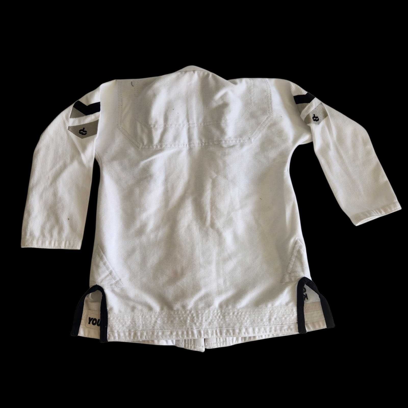 Hyperfly Gi Hyperlyte 350 GSM Pearl Weave Junior Size J2 Kids BJJ Gi Top White