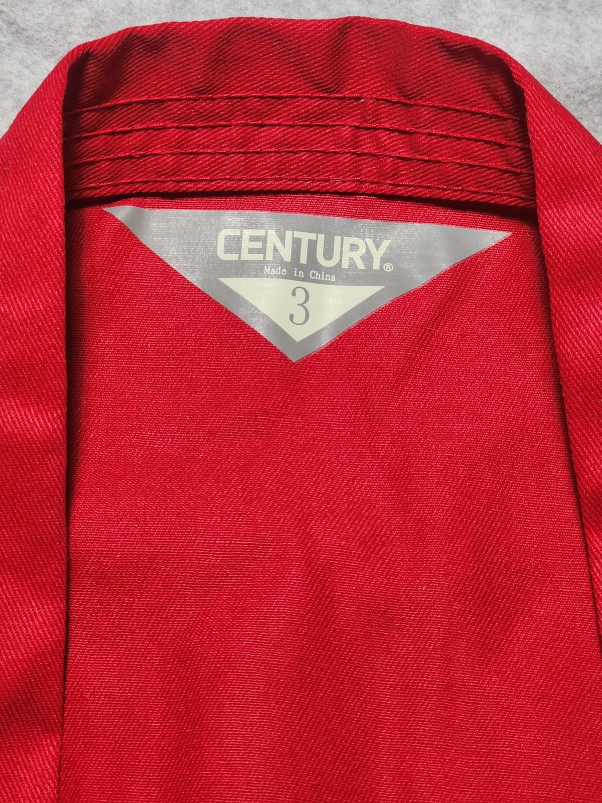 Century Sz 3 Martial Arts Red Canvas Kimono Top Jacket Adult Small Karate