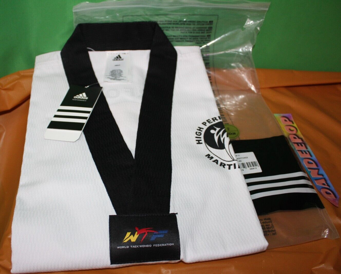 Adidas World Taekwondo Federation 160CM Size 160 Champ III With Tags Uniform