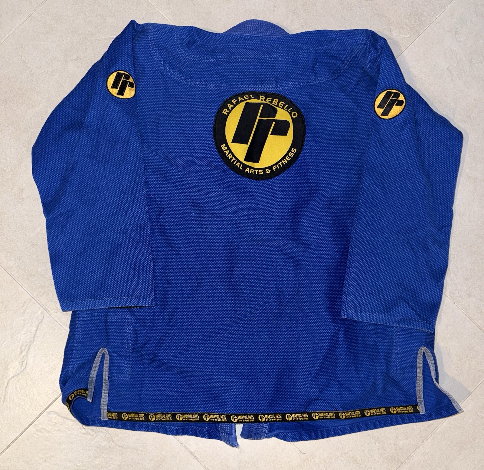 Rafael Rebello Blue Jiu-Jitsu Gi Uniform Set A4 Adult Unisex Jacket & Pants