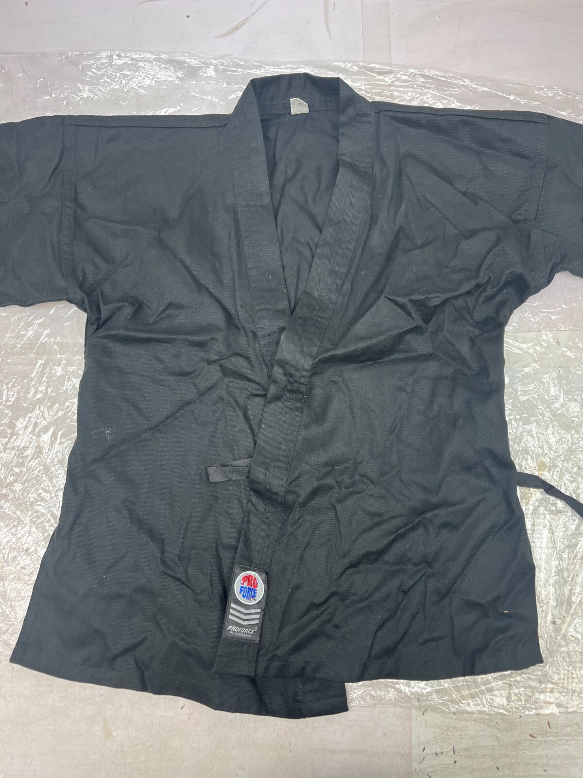 NWOT ProForce Martial Arts Robe Jacket Adult Size 1 Cotton Blend Black AM18