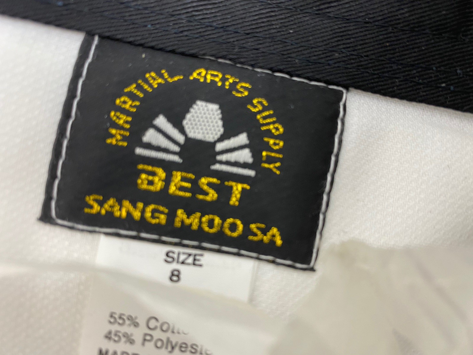 Taekwondo Uniform Set White South Korea US World Class Olympic sz 8 220cm Used