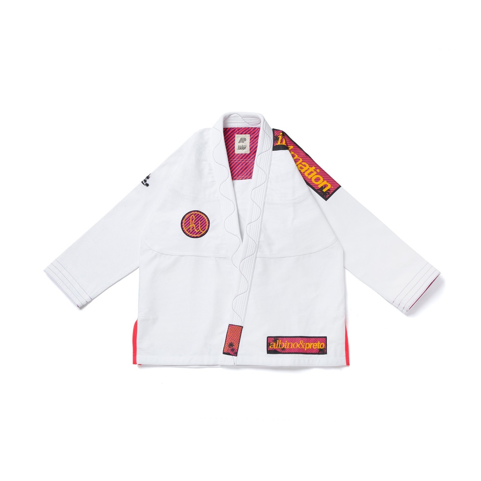 Albino and Preto A&P x In4mation 2 White BJJ Gi With Bags – Limited Edition