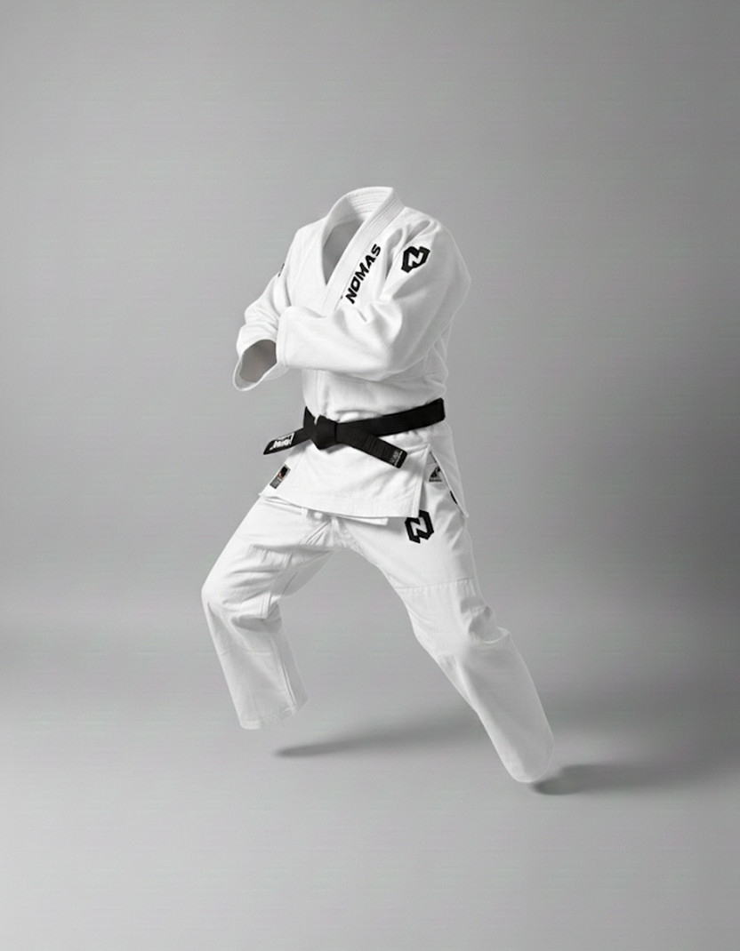 Brazilian Jiu Jitsu BJJ Gi Kimono 350gsm 10oz Rip Stop Pants White A2 NOMAS
