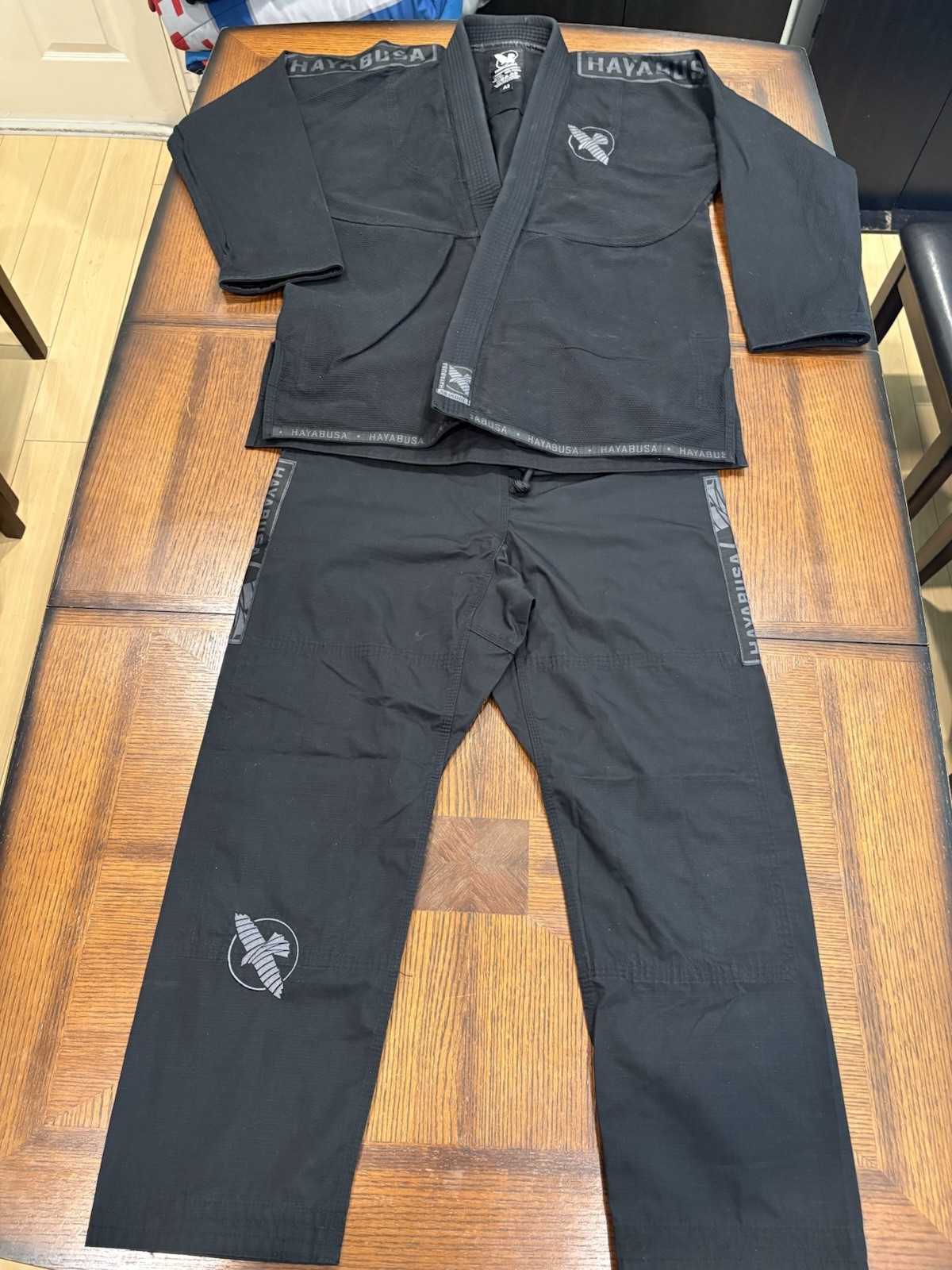 Hayabusa Lightweight Gi A3 Black Jiu Jitsu BJJ Kimono Uniform Jacket Pants