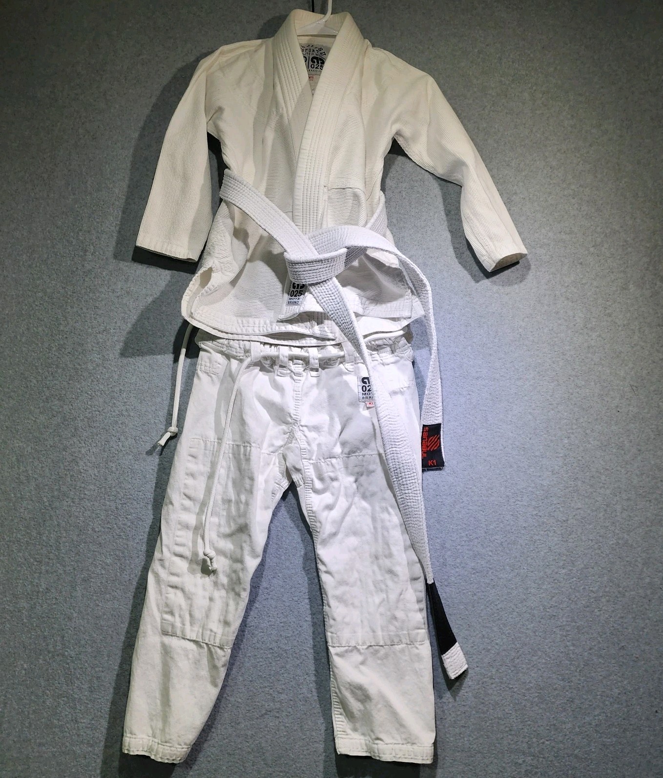 Moya Brand 025 Sanabul K1 Kids BJJ Gi White 100% Cotton Jiu Jitsu Uniform