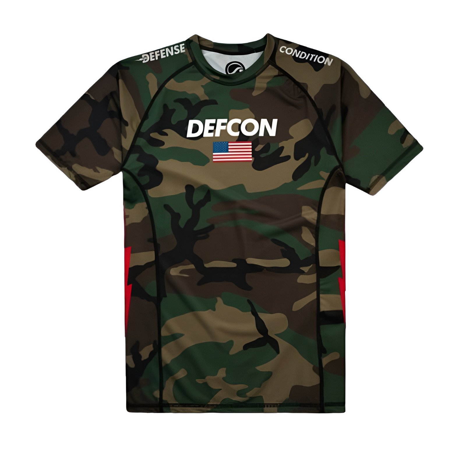 Shoyoroll Defcon x BJJ Rash Guard Short Sleeve Jiu Jitsu MMA Camo Gear