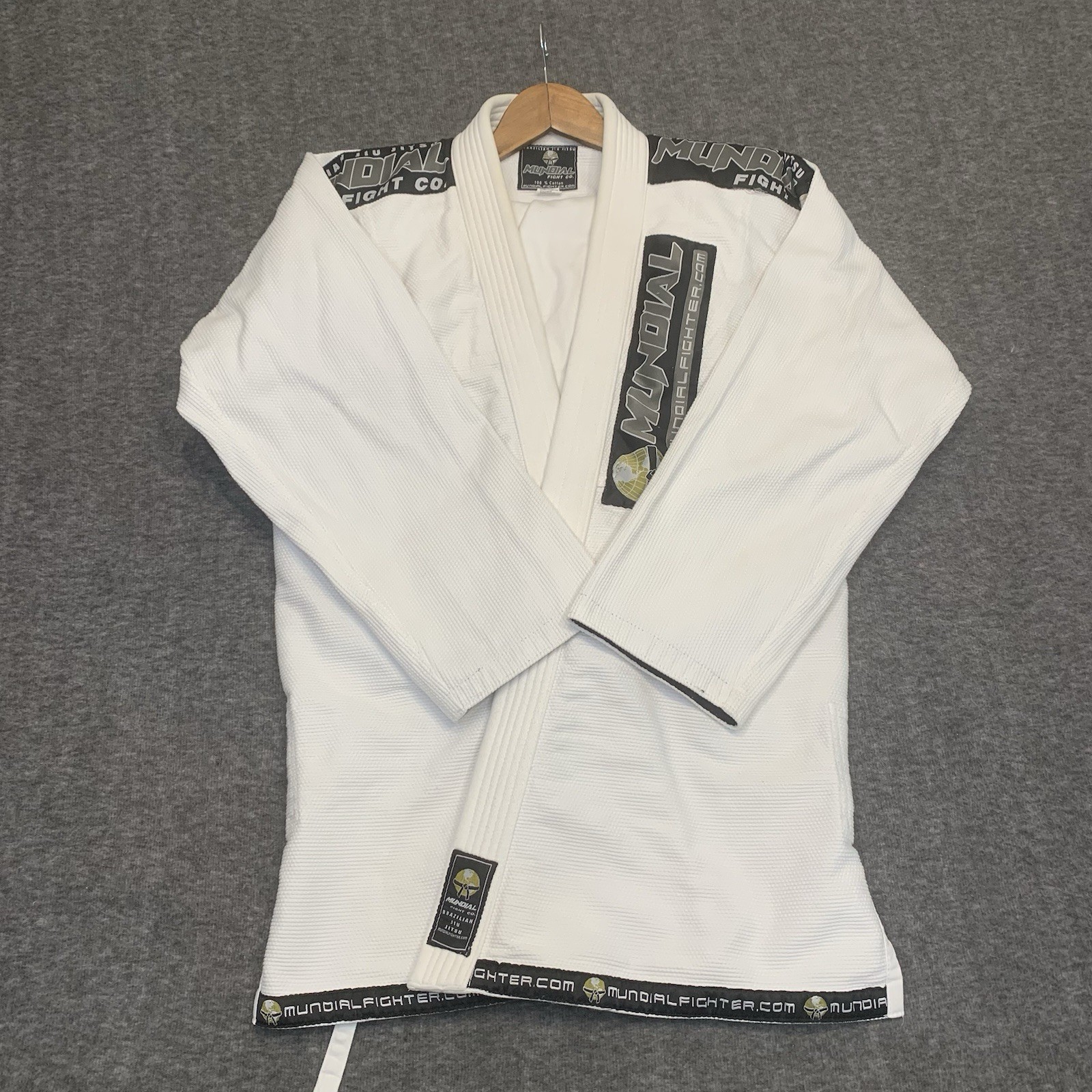 brazilian jiu jitsu gi White size A-4 Mundial fight co