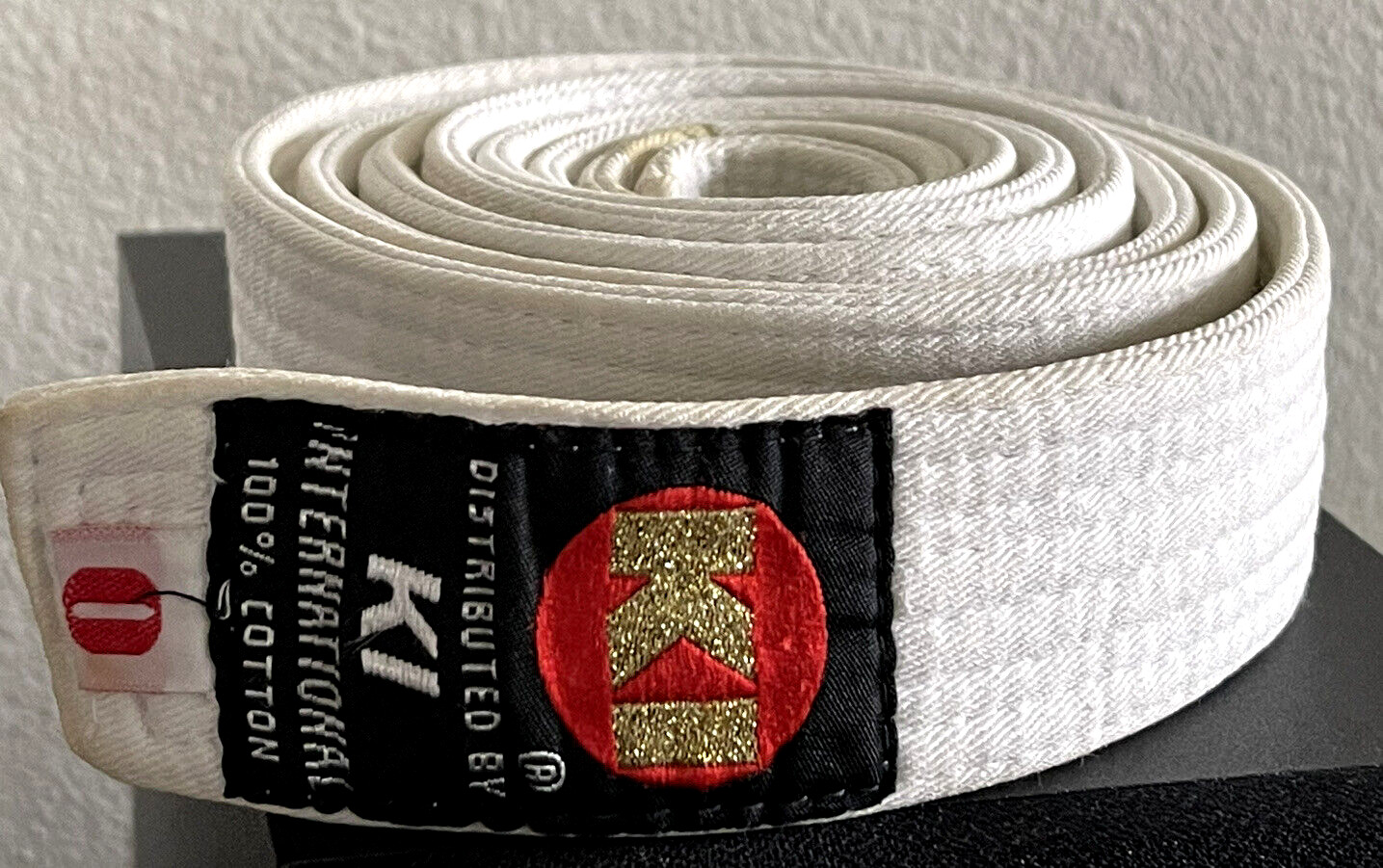KI International Karate Belt White Size 0 75”