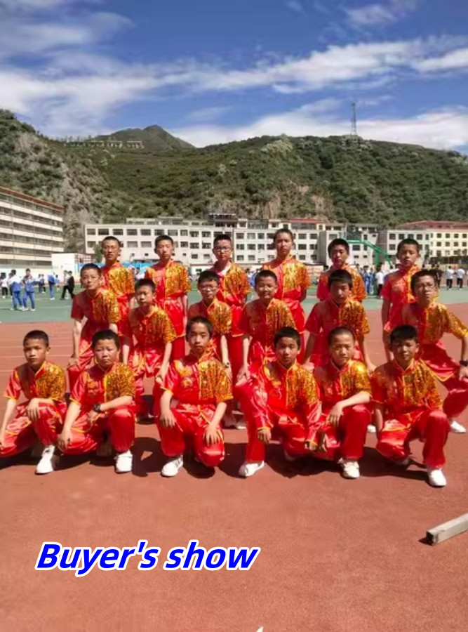 Kung Fu Tai Chi Uniform Martial Arts Suit Wushu Dragon Embroidery Clothes Outfit