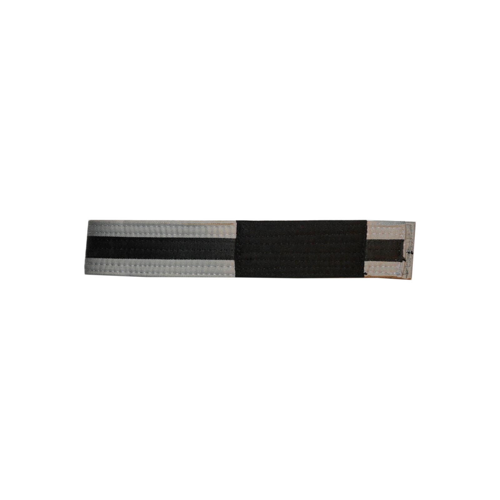Youth Brazilian Jiu Jitsu Belt Kid BJJ Grey/Black Belt Size L 100% Handmade