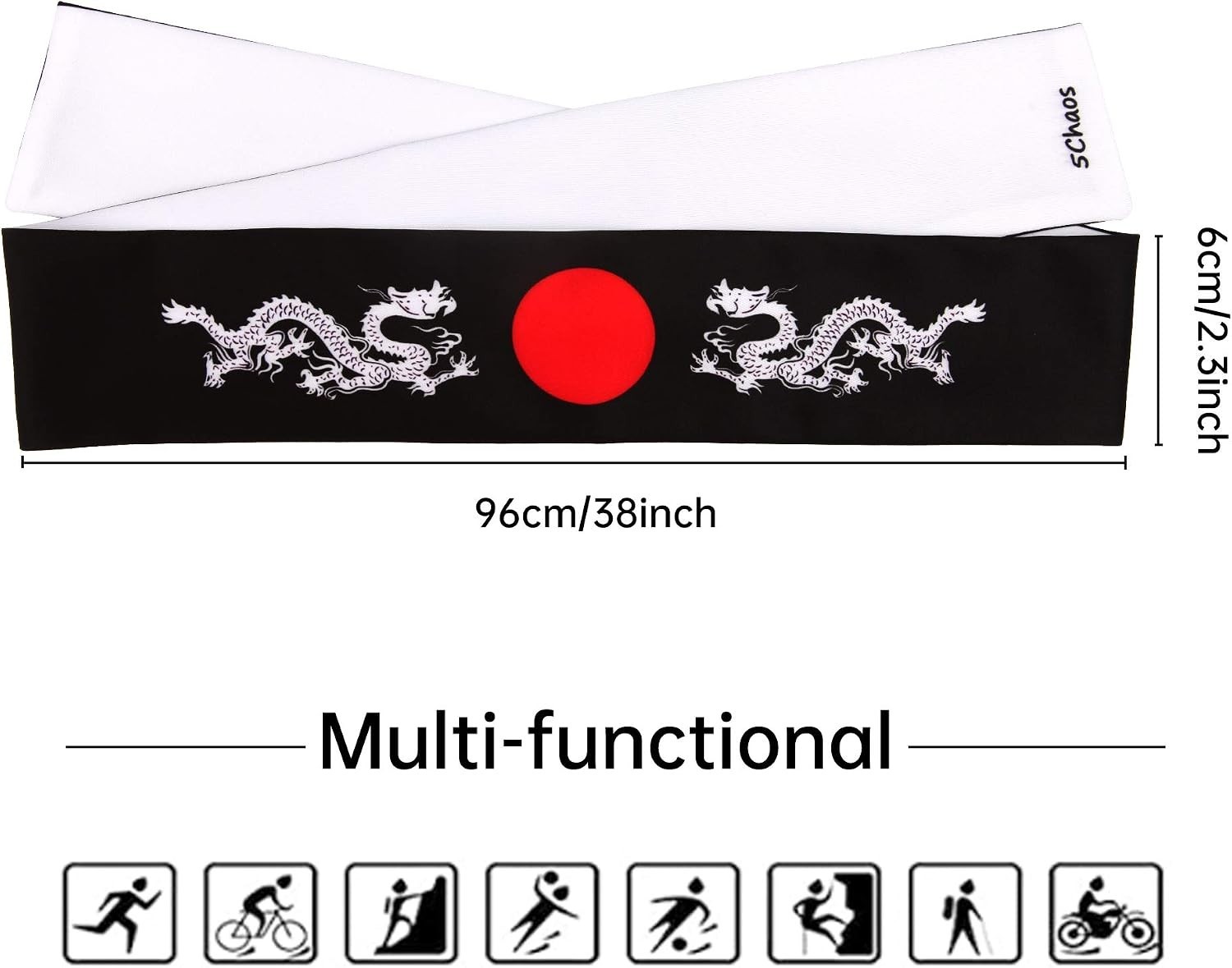 Breathable Anime Warrior Headband – Unique Hachimaki for Martial Arts & Cosplay