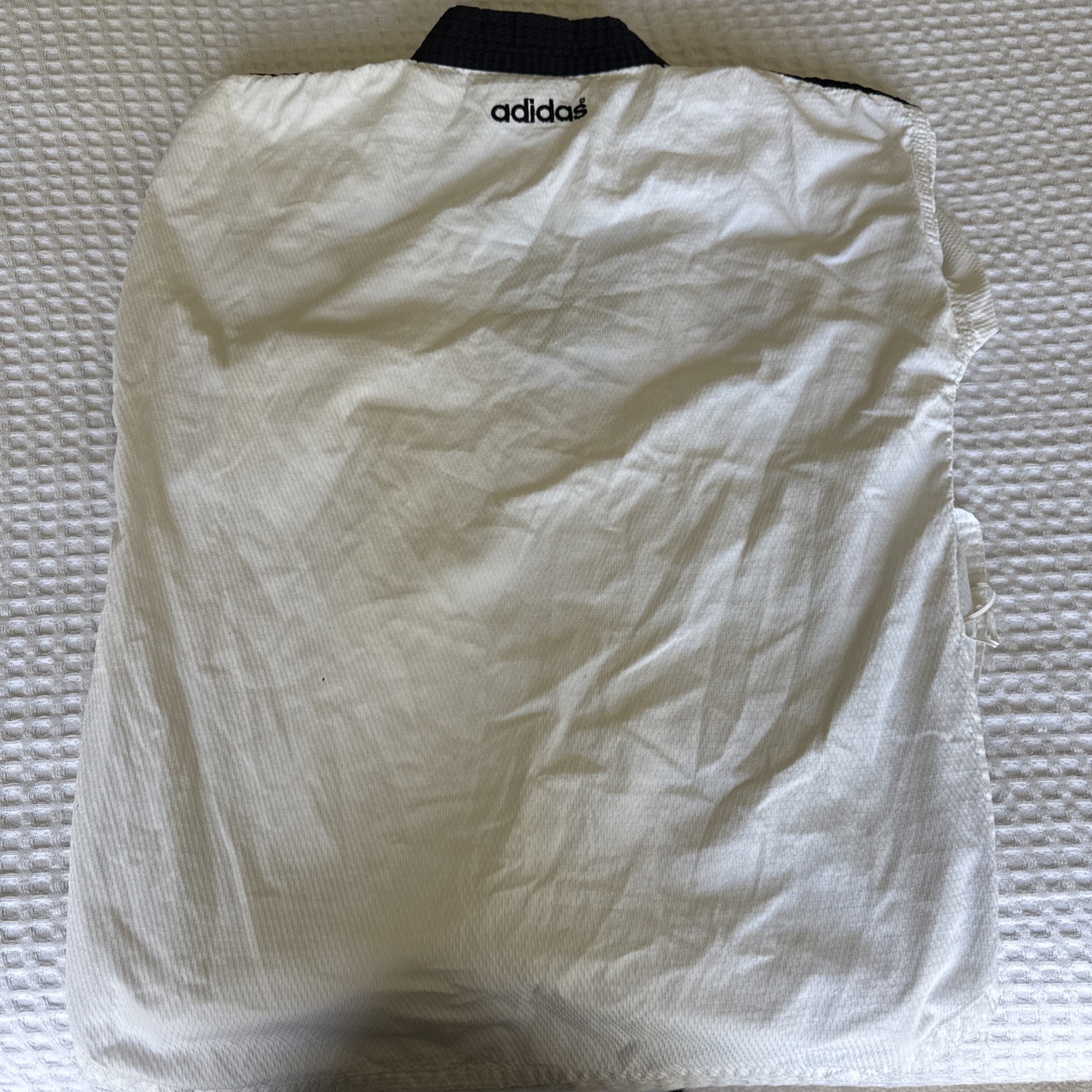 Adidas Taekwondo Dobok Uniform Top Shirt Unisex Size 5 White Cotton WTF Olympic