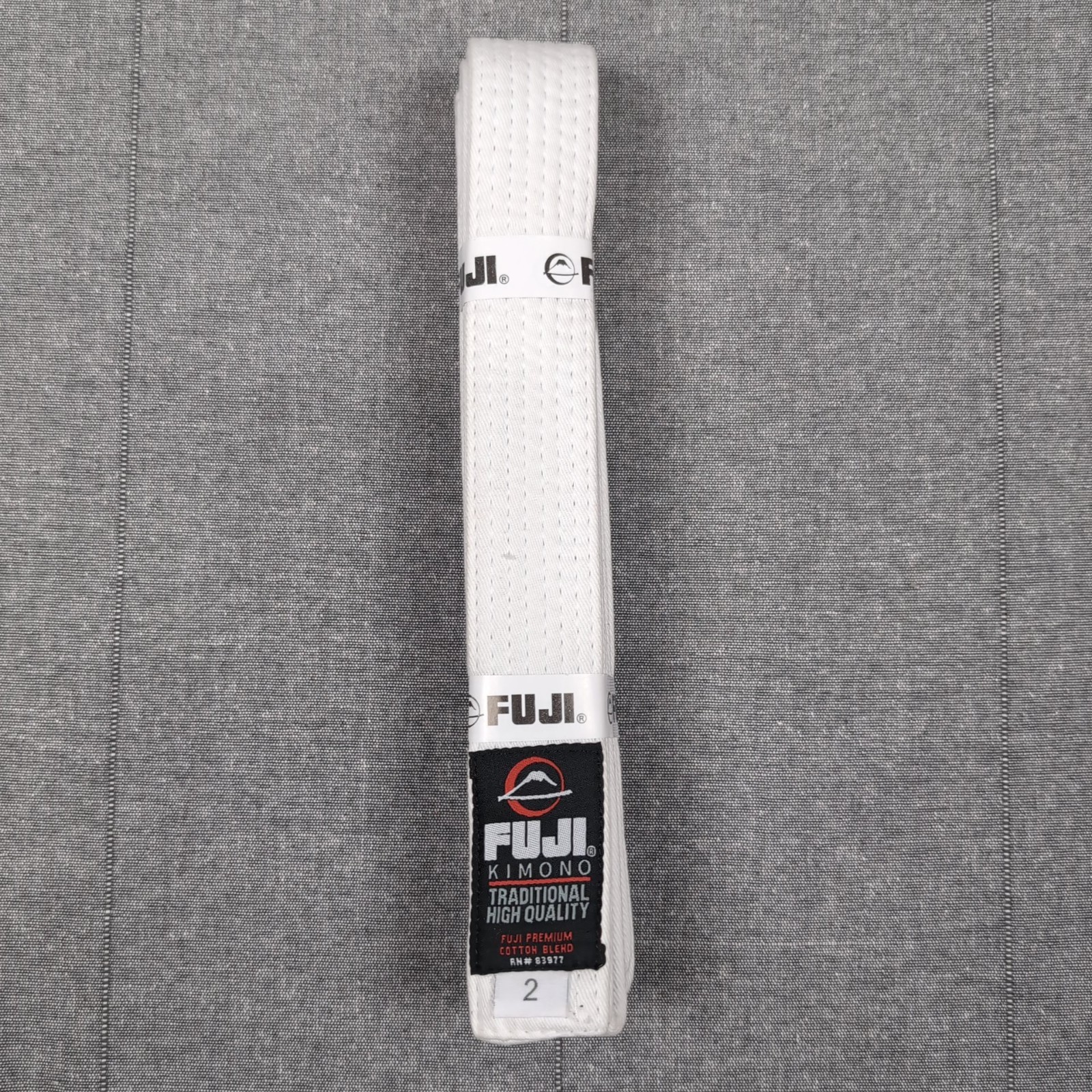 Fuji Kimono Traditional High Quality White Belt #83977 Size 2