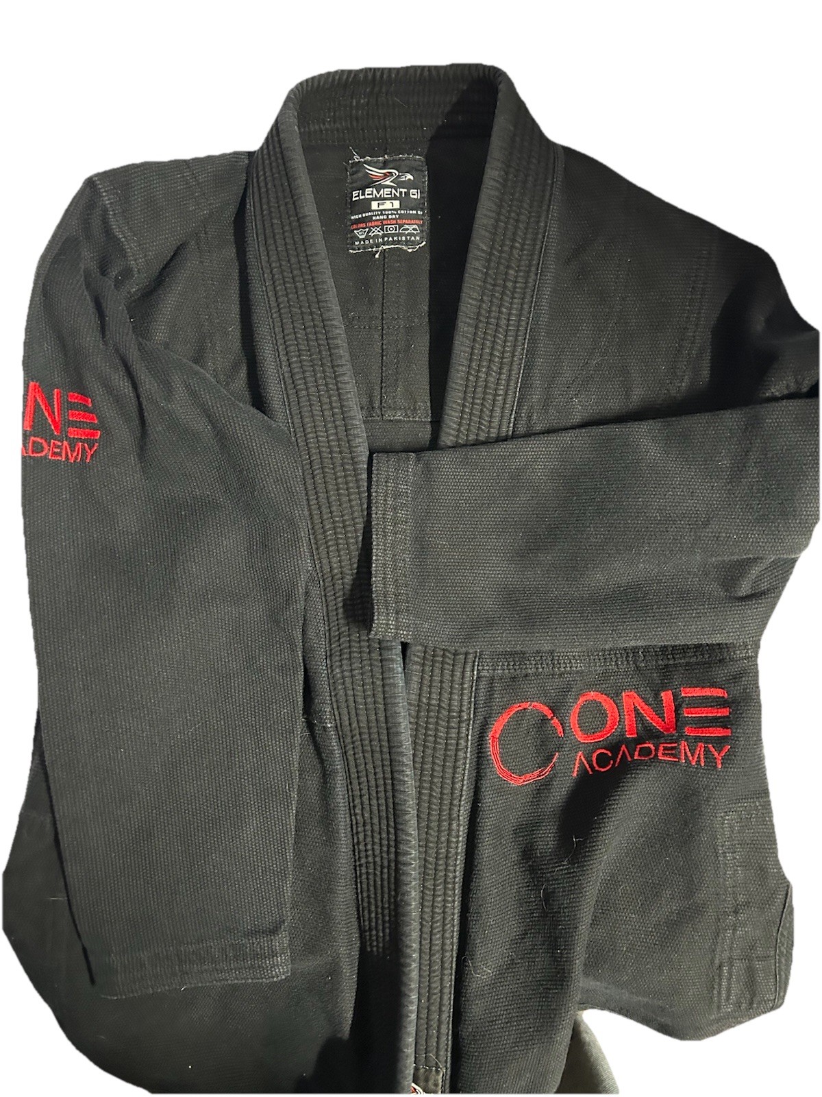 Habrock Element Gi: F1 Black Embroidered with One Academy Logo, With Trousers F1