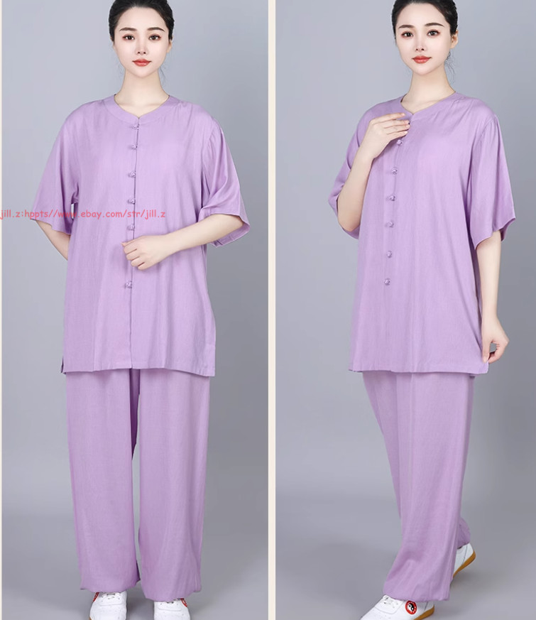 Cotton linen Tai chi Suit Kung fu Martial arts Uniform Wing Chun Shirt and Pants