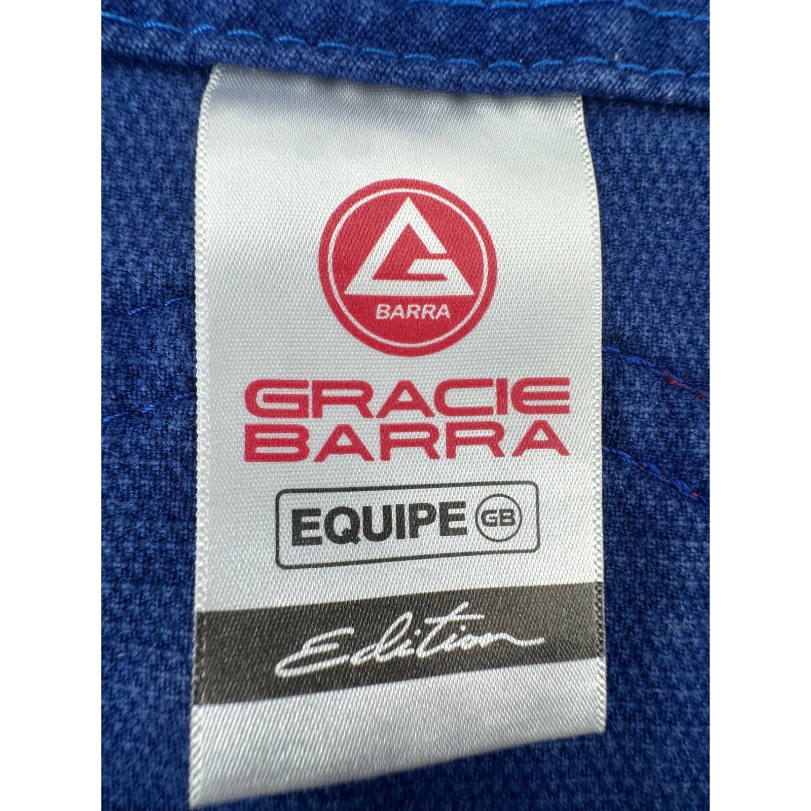 Gracie Barra Equipe GB Jiu-Jitsu Gi Kimono Jacket Blue Kids Size A4 Martial Arts